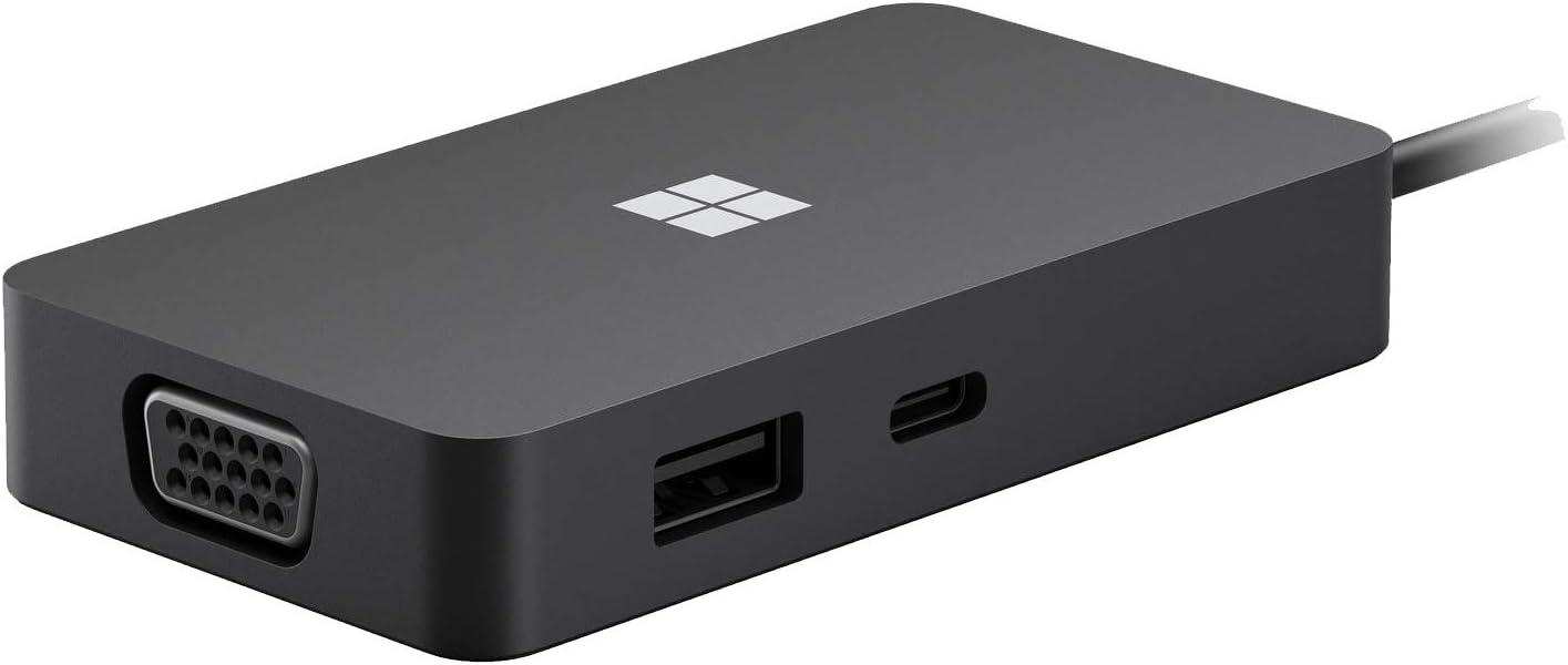 Microsoft Surface USB C Travel Hub HDMI, VGA, A, and Ethernet Ports, Black, SWV-00010 - Miles Telecom Trading LLC Microsoft Surface USB C Travel Hub HDMI, VGA, A, and Ethernet Ports, Black, SWV-00010 - Miles Telecom Trading LLC